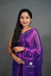 Purple Handloom Tissue Saree