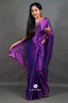 Purple Handloom Tissue Saree