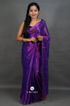 Purple Handloom Tissue Saree