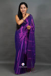 Purple Handloom Tissue Saree