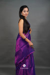 Purple Handloom Tissue Saree