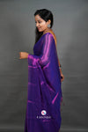 Purple Handloom Tissue Saree