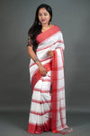 Leela Red Bordered Saree