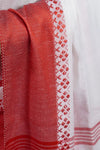 Leela Red Bordered Saree