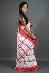 Leela Red Bordered Saree