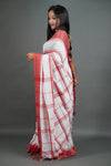 Leela Red Bordered Saree