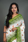 Charu Green Saree