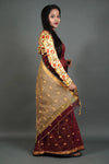 Simran Maroon Saree