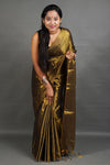 Metallic Gold Handloom Tissue Saree