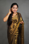 Metallic Gold Handloom Tissue Saree