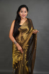 Metallic Gold Handloom Tissue Saree