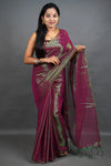 Onionpink Handloom Tissue Saree