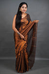 Copper Handloom Tissue Saree