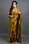 Lime Green Handloom Tissue Saree