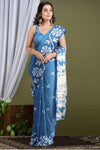 Sky Cotton Printed Saree