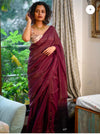 Soft Khadi Cotton Jari Stripe Saree